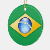 Braziliaanse vlag Circle Ornament (Links)