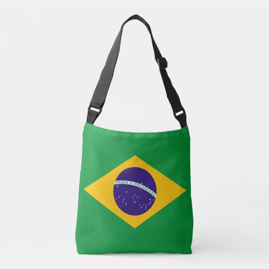 Braziliaanse vlag crossbody tas (Voorkant)