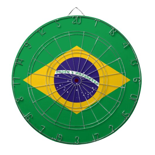 Braziliaanse vlag dartbord (Voorkant)