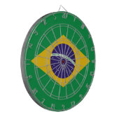 Braziliaanse vlag dartbord (Voorkant Links)