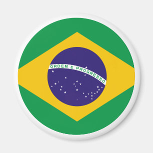 Braziliaanse vlag De MUSEUM Zazzle Magneet