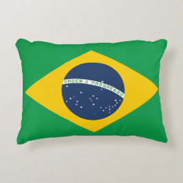 Braziliaanse vlag decoratief kussen