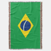 Braziliaanse vlag deken (Voorkant Verticaal)