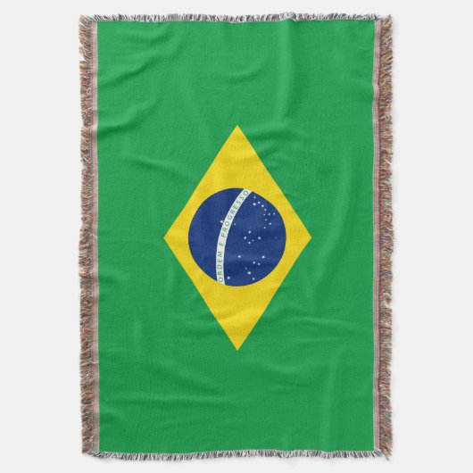 Braziliaanse vlag deken (Voorkant Verticaal)