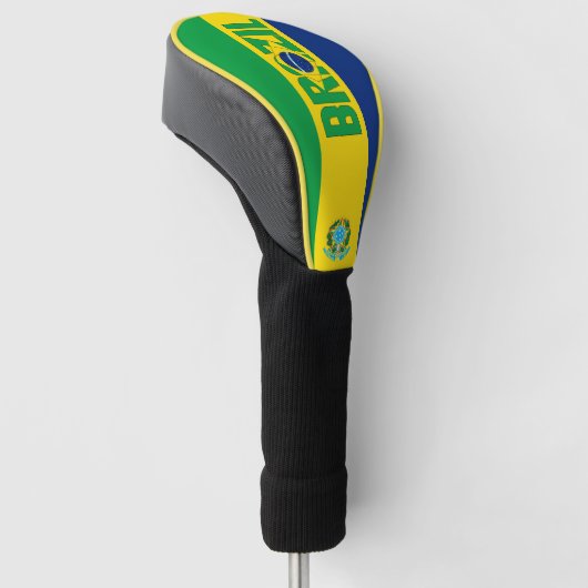 Braziliaanse vlag: een prachtig patriottisch golfheadcover (Schuin)