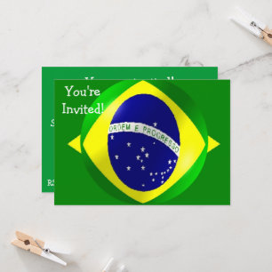 Braziliaanse vlag elke keer kaart