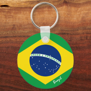 Braziliaanse vlag en Braziliaanse feestdag, patrio Sleutelhanger
