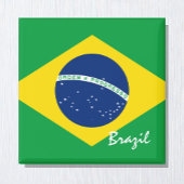 Braziliaanse vlag en Braziliaanse feestdagen/sport Magneet