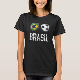 Braziliaanse vlag en Braziliaanse Football Ventila T-shirt
