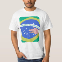 Braziliaanse vlag en Lula's hand - Patriottische B