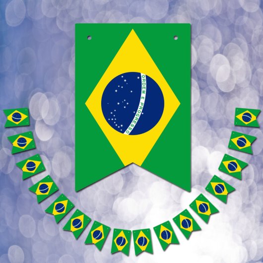 Braziliaanse vlag en partij Braziliaanse banners /