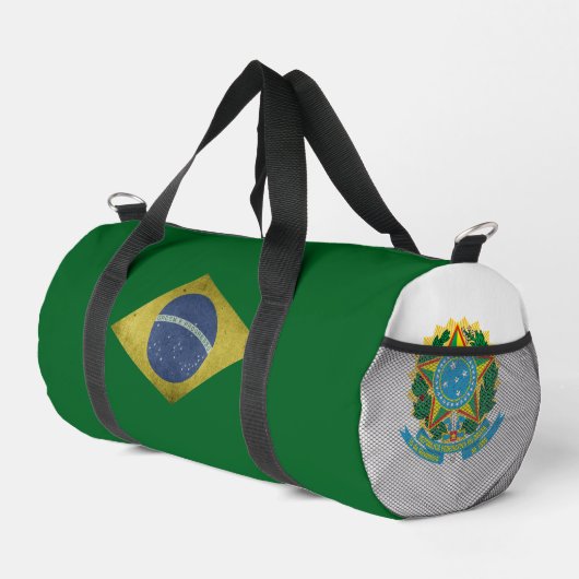 Braziliaanse vlag en wapen plunjezak (Rechterhoek)