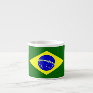 Braziliaanse vlag espresso kop