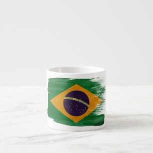 Braziliaanse vlag espresso kop