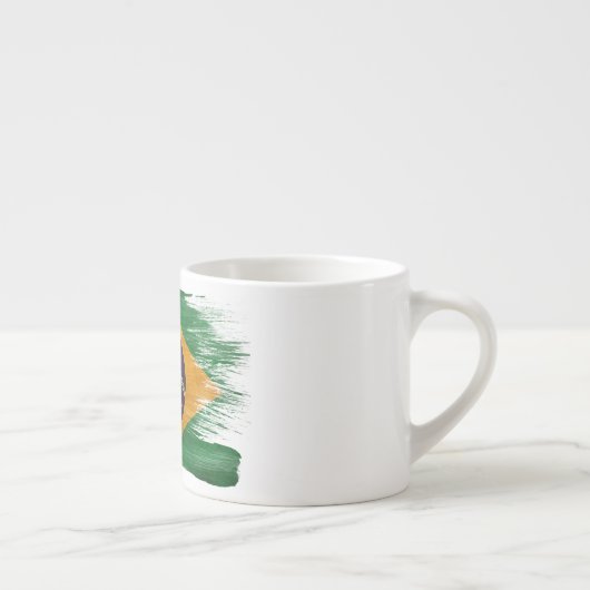 Braziliaanse vlag espresso kop (Rechts)