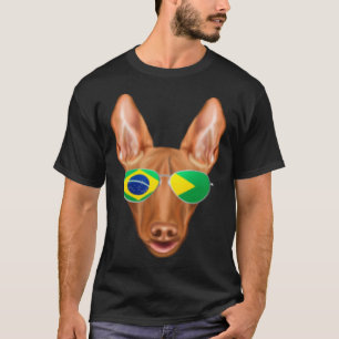 Braziliaanse vlag Farao Hond Brazilië Pocket T-shirt