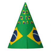 Braziliaanse vlag feesthoedjes (Achterkant)