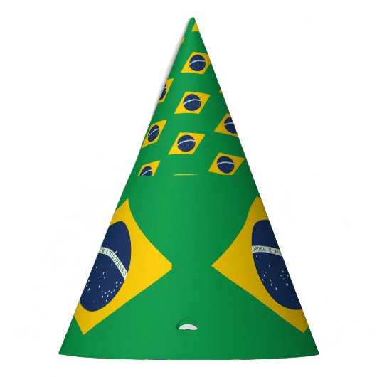 Braziliaanse vlag feesthoedjes (Links)