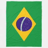 Braziliaanse vlag fleece deken (Voorkant)