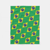 Braziliaanse Vlag Fleece Deken (Voorkant)