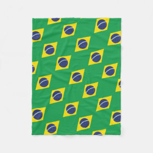 Braziliaanse Vlag Fleece Deken