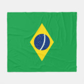 Braziliaanse vlag fleece deken (Voorkant (Horizontaal))