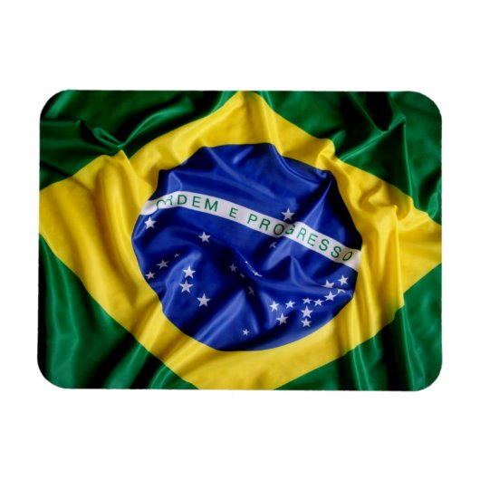 Braziliaanse vlag flexibele magneet (Horizontaal)
