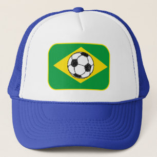 Braziliaanse vlag   Football Schets Trucker Pet