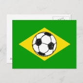 Braziliaanse vlag | Footballs schets Briefkaart (Voorkant / Achterkant)