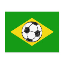 Braziliaanse vlag | Footballs schets