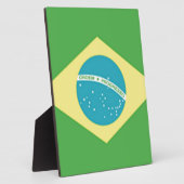 Braziliaanse vlag fotoplaat (Zijkant)