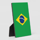 Braziliaanse vlag fotoplaat (Zijkant)