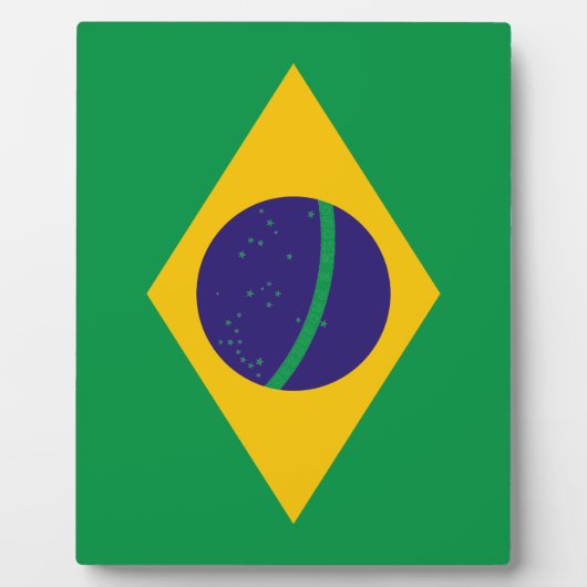 Braziliaanse vlag fotoplaat (Voorkant)