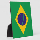 Braziliaanse vlag fotoplaat (Zijkant)