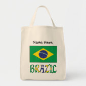 Braziliaanse vlag gepersonaliseerd tote bag (Voorkant)