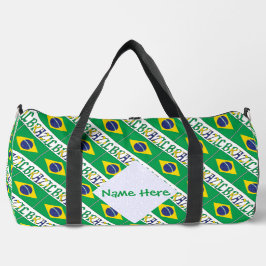 Braziliaanse vlag Gepersonaliseerde Erfenis Plunjezak