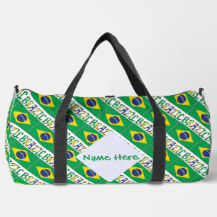 Braziliaanse vlag Gepersonaliseerde Erfenis Plunjezak