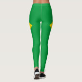 Braziliaanse vlag geweldige Brazilië Leggings (Achterkant)