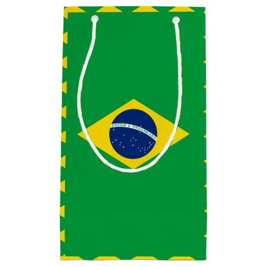 Braziliaanse vlag Gift Bag Klein Cadeauzakje (Voorkant)