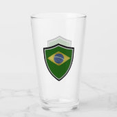 Braziliaanse vlag glas (Achterkant)