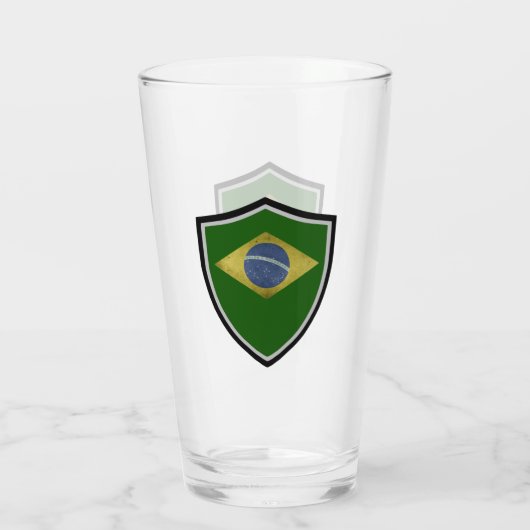 Braziliaanse vlag glas (Achterkant)