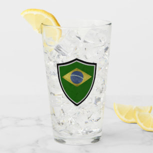 Braziliaanse vlag glas