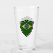 Braziliaanse vlag glas (Voorkant)