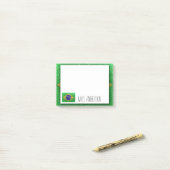 Braziliaanse vlag Glitter-leraar leslokaal Post-it® Notes (Op bureau)