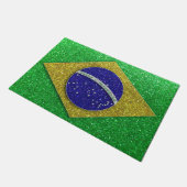 Braziliaanse vlag Glitter Travel Brazilië Welkom t Deurmat (Schuin)