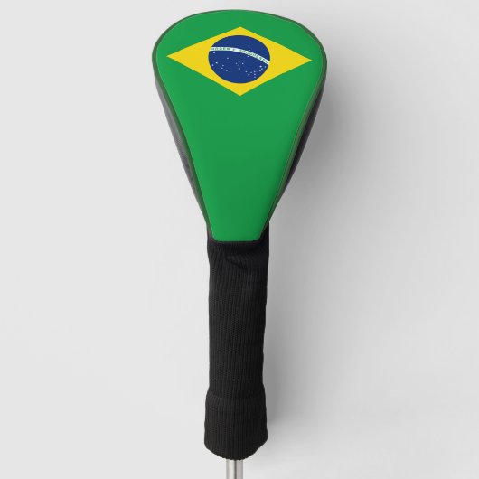 Braziliaanse vlag Golf Head-Hoesje Golfheadcover (Voorkant)