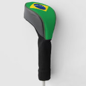 Braziliaanse vlag Golf Head-Hoesje Golfheadcover (Schuin)