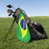 Braziliaanse Vlag Golf Towel Golfhanddoek (Groen)