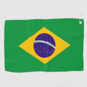 Braziliaanse vlag golfhanddoek (Horizontaal)