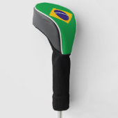 Braziliaanse vlag golfheadcover (Schuin)